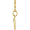 14 Karat Yellow Gold Natural Diamond Virgo Zodiac Necklace 0.015 CT, 16-18 Inch - $703