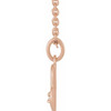 14 Karat Rose Gold Natural Diamond Capricorn Zodiac Necklace 0.015 CT, 16-18 Inch - $580