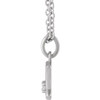 14 Karat White Gold Natural Diamond Sagittarius Zodiac Necklace 0.015 CT, 16-18 Inch - $673