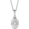 14 Karat White Gold Natural Diamond Star Necklace 0.015 CT, 16-18 Inch - $585