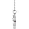 14 Karat White Gold Natural Diamond Serpent Necklace 0.03 CTW, 16-18 Inch - $729