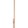 14 Karat Rose Gold Natural Diamond Triple Star Necklace 0.06 CTW, 16-18 Inch - $719