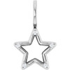 Platinum .03 CTW Natural Diamond Star Charm/Pendant