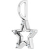 Sterling Silver .03 CTW Natural Diamond Star Charm/Pendant