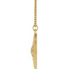 14K Yellow Natural Tsavorite Garnet Compass 20" Necklace