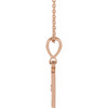 14 Karat Rose Gold Natural Diamond Sun Necklace 0.015 CT, 16-18 Inch - $1,264