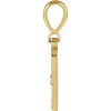14K Yellow .015 CT Natural Diamond Sun Pendant