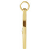 14 Karat Yellow Gold .015 CT Natural Diamond Compass Pendant