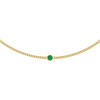 14K Yellow Lab-Grown Emerald 16" Necklace