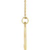14 Karat Yellow Gold Natural Diamond Engravable Necklace 0.015 CT, 16-18 Inch - $1,079