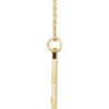 14 Karat Yellow Gold Natural Diamond Engravable Necklace 0.015 CT, 16-18 Inch - $1,079