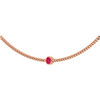 14K Rose Natural Pink Spinel 16" Necklace