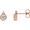 14K Rose 4 mm 1/2 CTW Natural Diamond Earrings