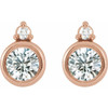 14K Rose 4 mm 1/2 CTW Natural Diamond Earrings
