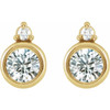 14K Yellow 4 mm 1/2 CTW Natural Diamond Earrings