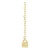 14K Yellow Natural Citrine Bar 16" Necklace