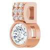 14K Rose 3/8 CTW Lab-Grown Diamond Pendant
