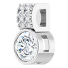 Sterling Silver 3/8 CTW Lab-Grown Diamond Pendant