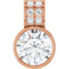 14 Karat Rose Gold 3/4 CTW Lab-Grown Diamond Pendant