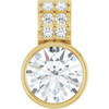 14K Yellow 3/4 CTW Lab-Grown Diamond Pendant