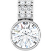 Sterling Silver 3/4 CTW Lab-Grown Diamond Pendant