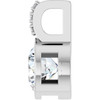 Platinum 3/4 CTW Lab-Grown Diamond Pendant
