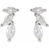 Sterling Silver 1/3 CTW Natural Diamond Nature-Inspired Earrings