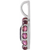 Sterling Silver Natural Amethyst & Natural Rhodolite Garnet Halo-Style Pendant