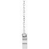 Platinum Natural Diamond Paperclip to Style Necklace 1/10 CTW, 18 Inch - $1,417