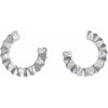 Platinum 1/8 CTW Natural Diamond Forward-Facing 12.7 mm Earrings