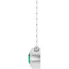 Sterling Silver Lab-Grown Emerald 18" Necklace