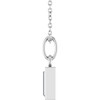 Sterling Silver Natural Diamond Bezel to Set Necklace 3/8 CT, 16-18 Inch - $4,287
