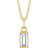 14 Karat Yellow Gold Natural Diamond Bezel to Set Necklace 3/8 CT, 16-18 Inch - $4,120