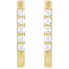 14K Yellow 1/6 CTW Natural Diamond 15.1 mm Hoop Earrings