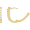 14 Karat Yellow Gold 1/6 CTW Natural Diamond 15.1 mm Hoop Earrings