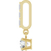 14K Yellow 3/8 CTW Natural Diamond Pendant