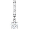 Sterling Silver 3/8 CTW Natural Diamond Pendant