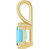 14K Yellow Lab-Grown Aqua Sapphire Pendant