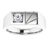 14K White 1/3 CT Lab-Grown Diamond Ring