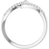 Platinum 1/5 CTW Natural Diamond Bypass Ring