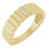 14K Yellow .04 CTW Natural Diamond Cigar Ring