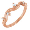 14K Rose .07 CTW Natural Diamond Ring