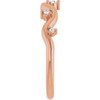14K Rose .07 CTW Natural Diamond Ring