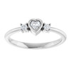 Platinum 1/6 CTW Natural Diamond Ring