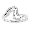Platinum .03 CTW Natural Diamond Ring