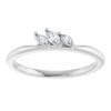 Sterling Silver 1/8 CTW Natural Diamond Ring