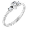 Sterling Silver 1/6 CTW Natural Diamond Ring