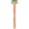 14K Rose Natural Emerald Stackable Ring