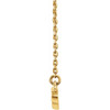 14 Karat Yellow Gold Lab Grown Diamond Bar Necklace 1/3 CTW, 16-18 Inch - $895