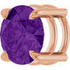 14K Rose 8 mm Natural Amethyst Pendant